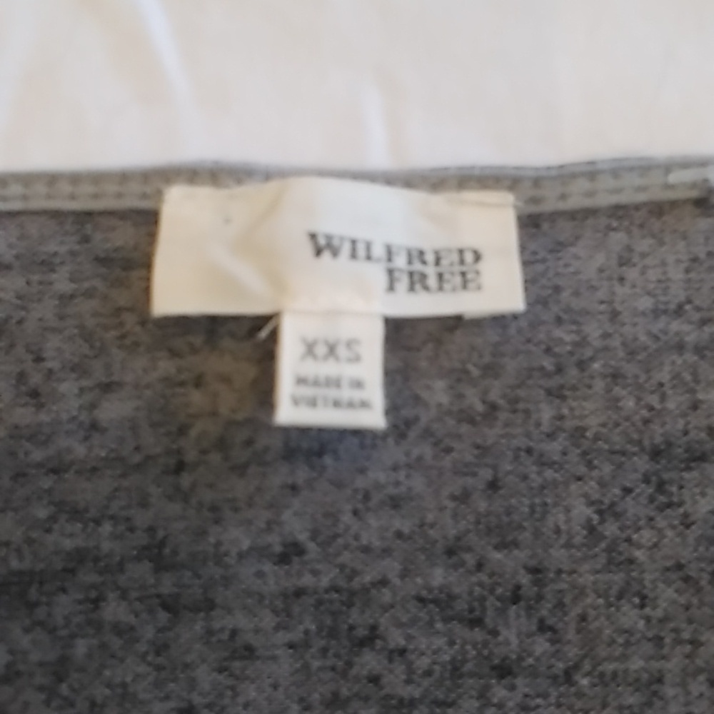Aritzia Wilfred Free Heather Grey COBER NWT Size XXS Mini Dress Pockets - Picture 7 of 7